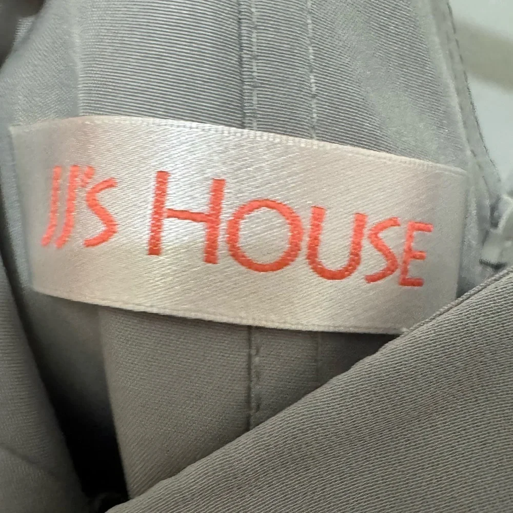 JJ’s House Silver Ruffle Midi Dress Size 0